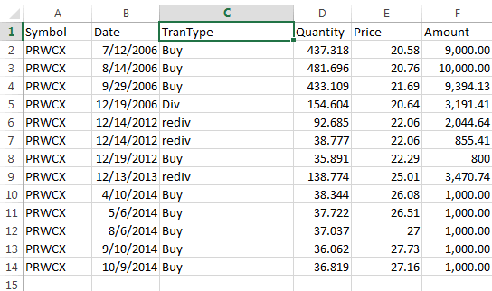Import Transactions into EquityStat's Stock Portfolio Tracker